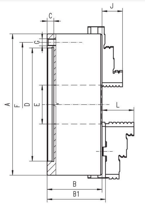 Патрон токарный 3505-200-P